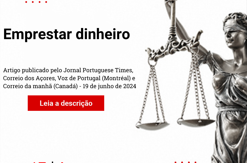 Emprestar dinheiro ⚖️