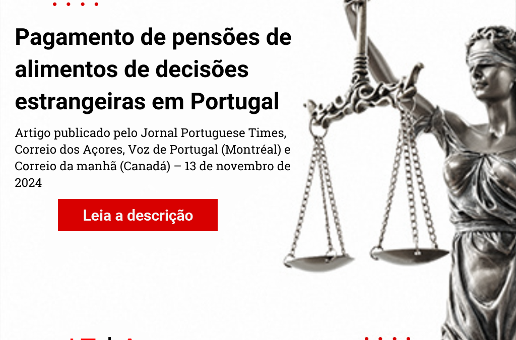 Pagamento de pensões de alimentos de decisões estrangeiras em Portugal ⚖️
