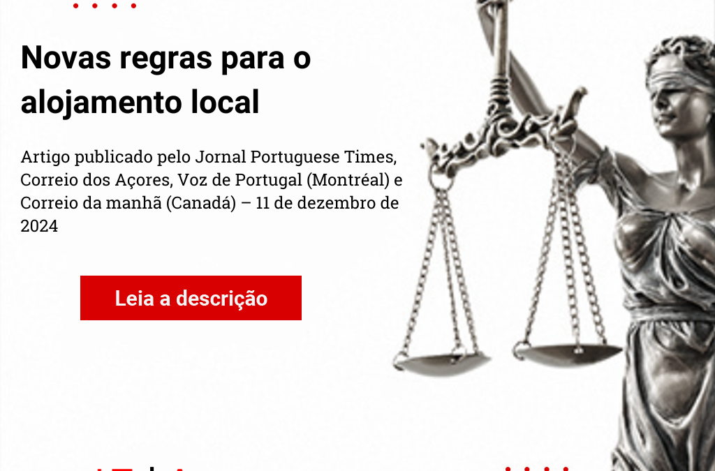 Novas regras para o alojamento local ⚖️
