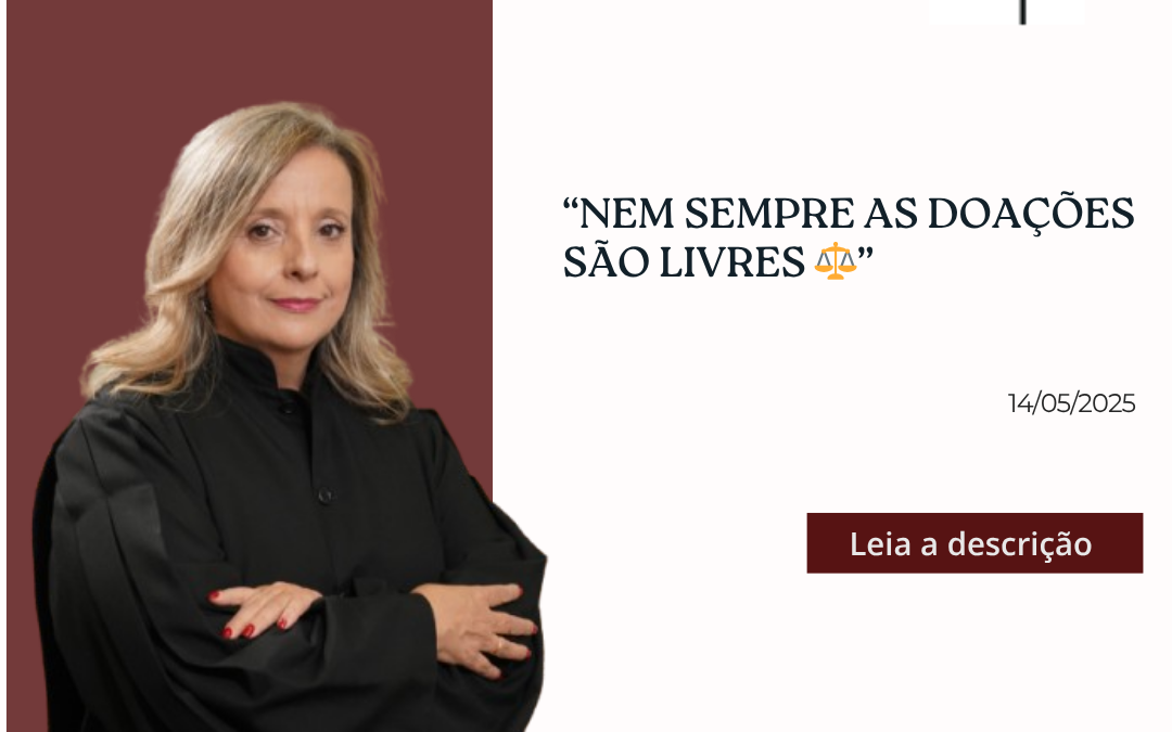 Nem sempre as doações são livres ⚖️