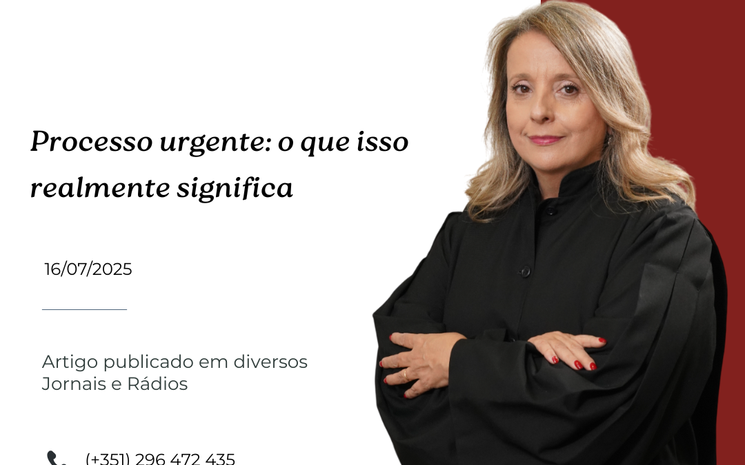 Processo urgente: o que isso realmente significa
